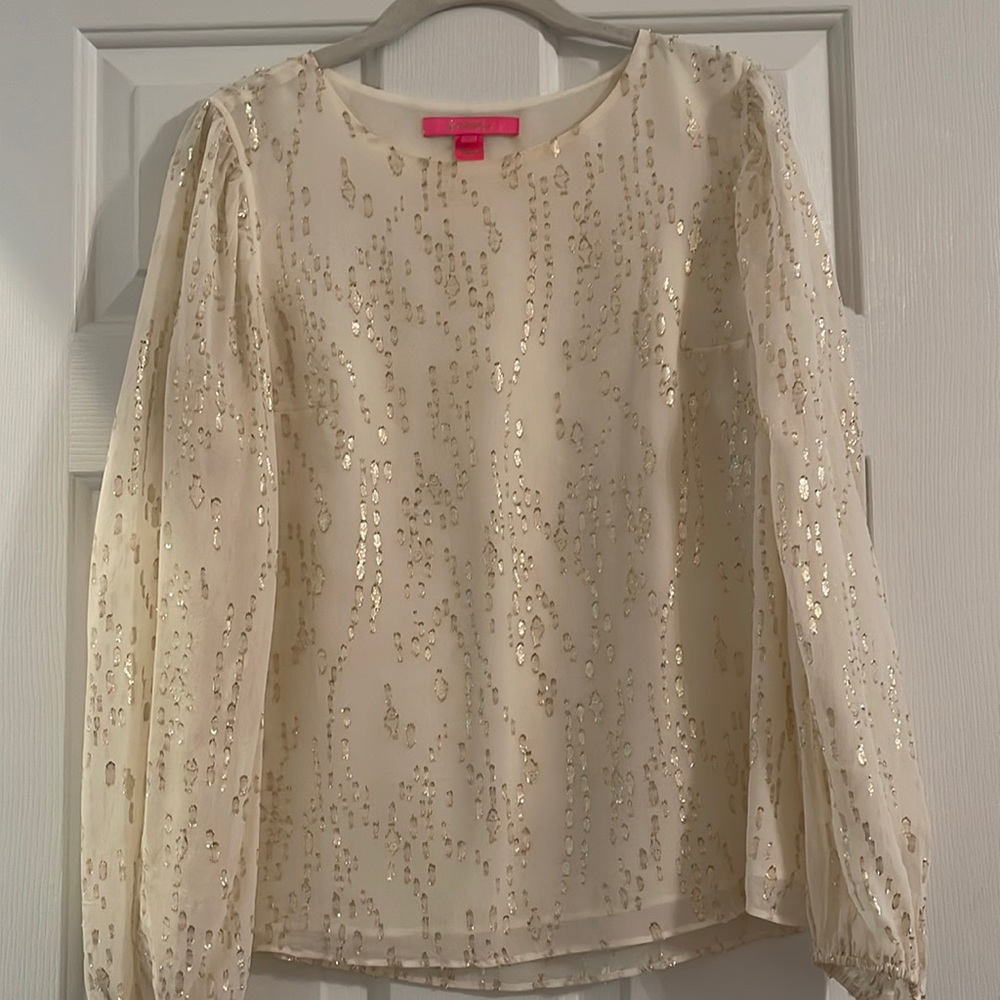 Lilly Pulitzer Holiday Top - Size Small